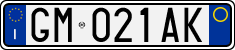 License plate of Italy, Cars (1994 year series)