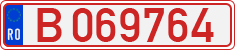 License plate of Romania, Provisional