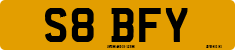 License plate of the United Kingdom, 1983 year system