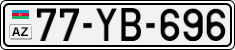 License plate of Azerbaijan, Cars