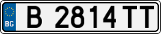 License plate of Bulgaria, Cars