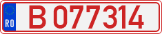 License plate of Romania, Provisional