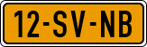 License plate of the Netherlands, Cars