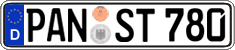 German license plate, Regular plates