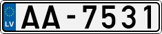 License plate of Latvia, Regular car plates