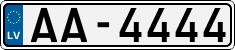 License plate of Latvia, Regular car plates