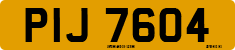 License plate of the United Kingdom, Northern Ireland (1966)