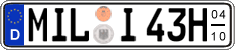 German license plate, Seasonal plates (Oldtimers)