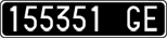 License plate of Italy, Cars (1927 year series)