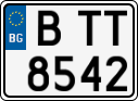License plate of Bulgaria, Cars