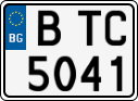 License plate of Bulgaria, Cars