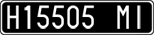 License plate of Italy, Cars (1927 year series)