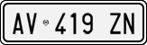 License plate of Italy, Cars (1994 year series)