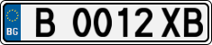 License plate of Bulgaria, Cars