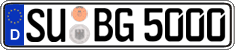 German license plate, Regular plates
