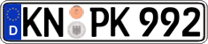 German license plate, Regular plates
