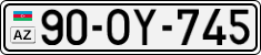 License plate of Azerbaijan, Cars