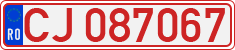License plate of Romania, Provisional