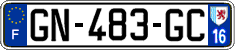 French license plate, SIV (ordinary)