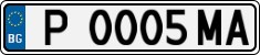License plate of Bulgaria, Cars