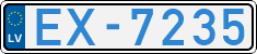License plate of Latvia, Electric vehicles