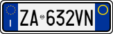 License plate of Italy, Cars (1994 year series)