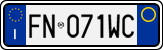 License plate of Italy, Cars (1994 year series)