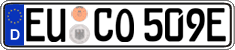 German license plate, Electric vehicles
