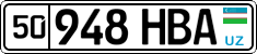 License plate of Uzbekistan, Organizations