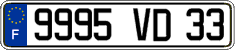 French license plate, FNI