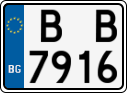 License plate of Bulgaria, Motorcycles