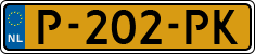 License plate of the Netherlands, Cars