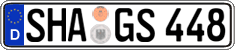 German license plate, Regular plates
