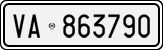 License plate of Italy, Cars (1927 year series)