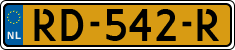 License plate of the Netherlands, Cars