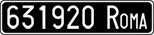 License plate of Italy, Cars (1927 year series)