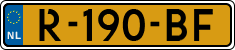 License plate of the Netherlands, Cars
