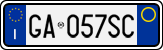 License plate of Italy, Cars (1994 year series)
