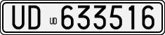 License plate of Italy, Cars (1927 year series)