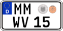 German license plate, Regular plates