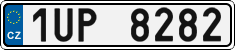 License plate of the Czech Republic, Cars (2001)