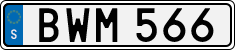 License plate of Sweden, Regular plates