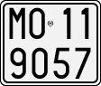 License plate of Italy, Motorcycles (1927 year series)
