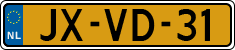 License plate of the Netherlands, Cars