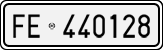License plate of Italy, Cars (1927 year series)