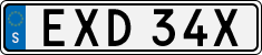 License plate of Sweden, Regular plates
