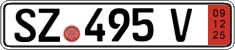 German license plate, Export transit plates