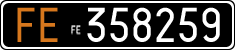 License plate of Italy, Cars (1927 year series)