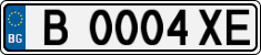 License plate of Bulgaria, Cars