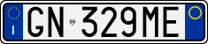 License plate of Italy, Cars (1994 year series)
